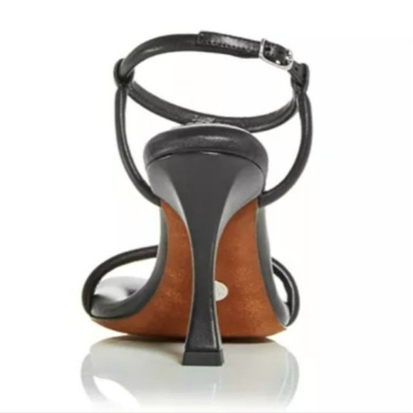 Proenza Schouler Square Toe High Heel Sandals Black -38.5 - Picture 4 of 9